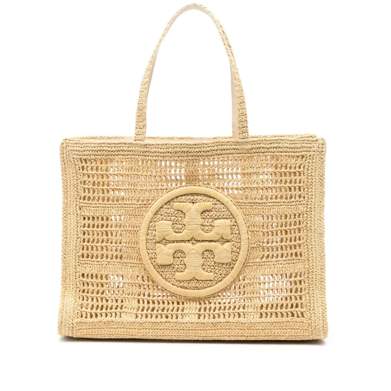 TORY BURCH/汤丽柏琦Ella拉菲草编织托特包手提包 151277-254