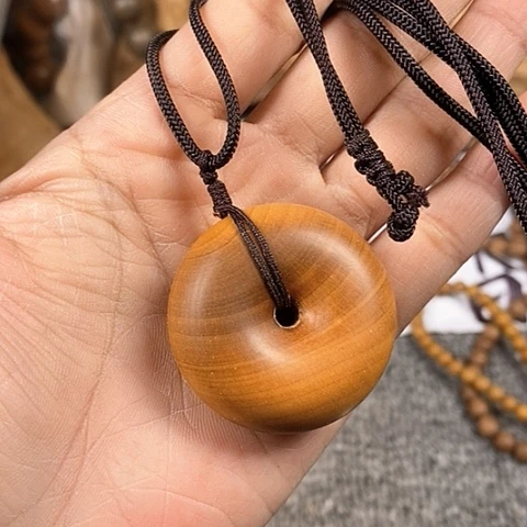 檀香木手串/手链老山檀香平安扣3.8/1.7