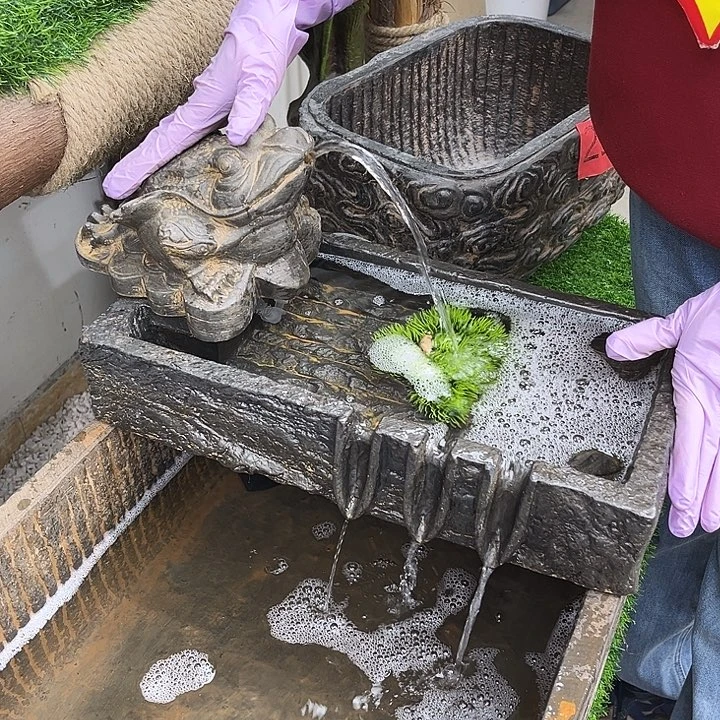 不带缸的上面的流水