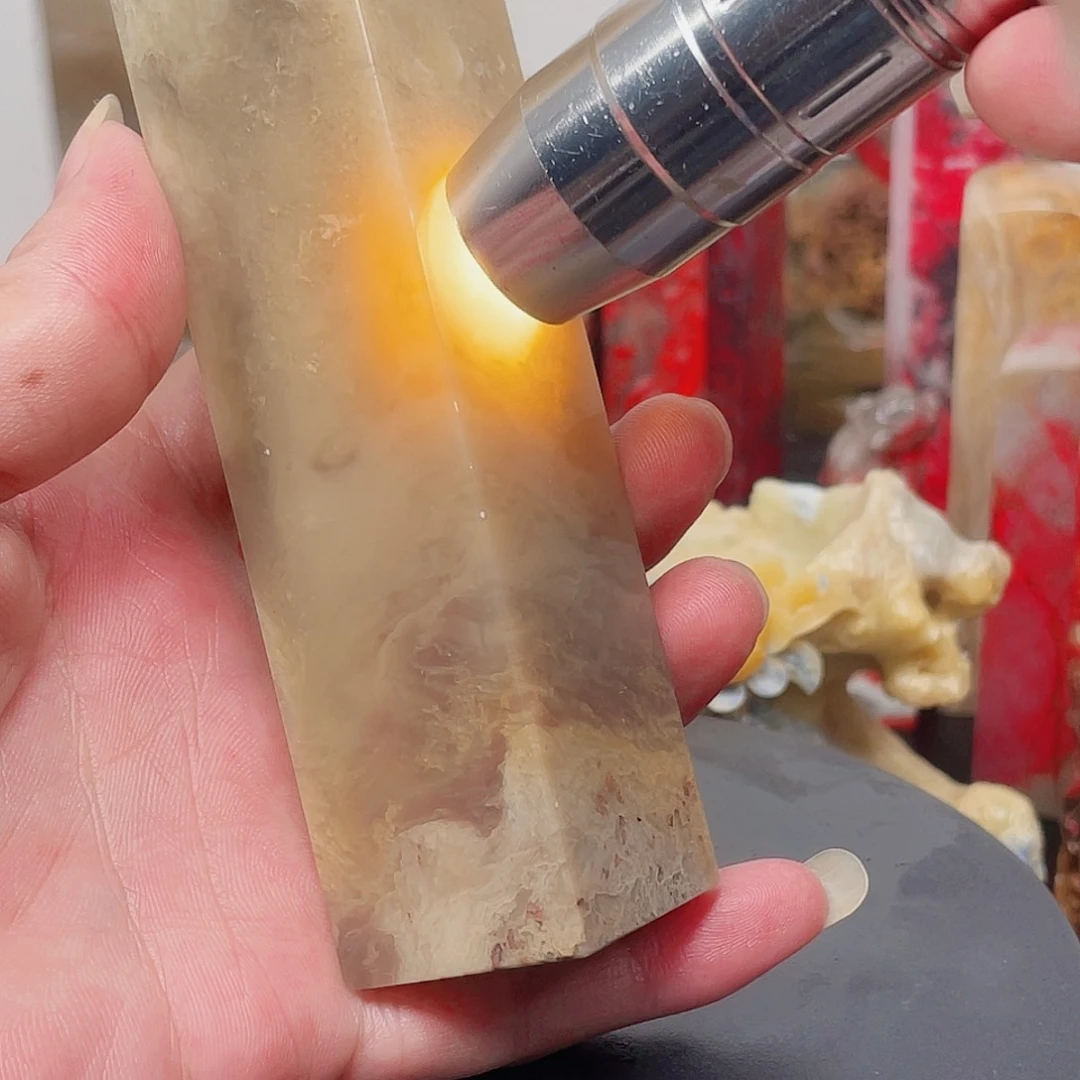 印石昌化石豆青冻