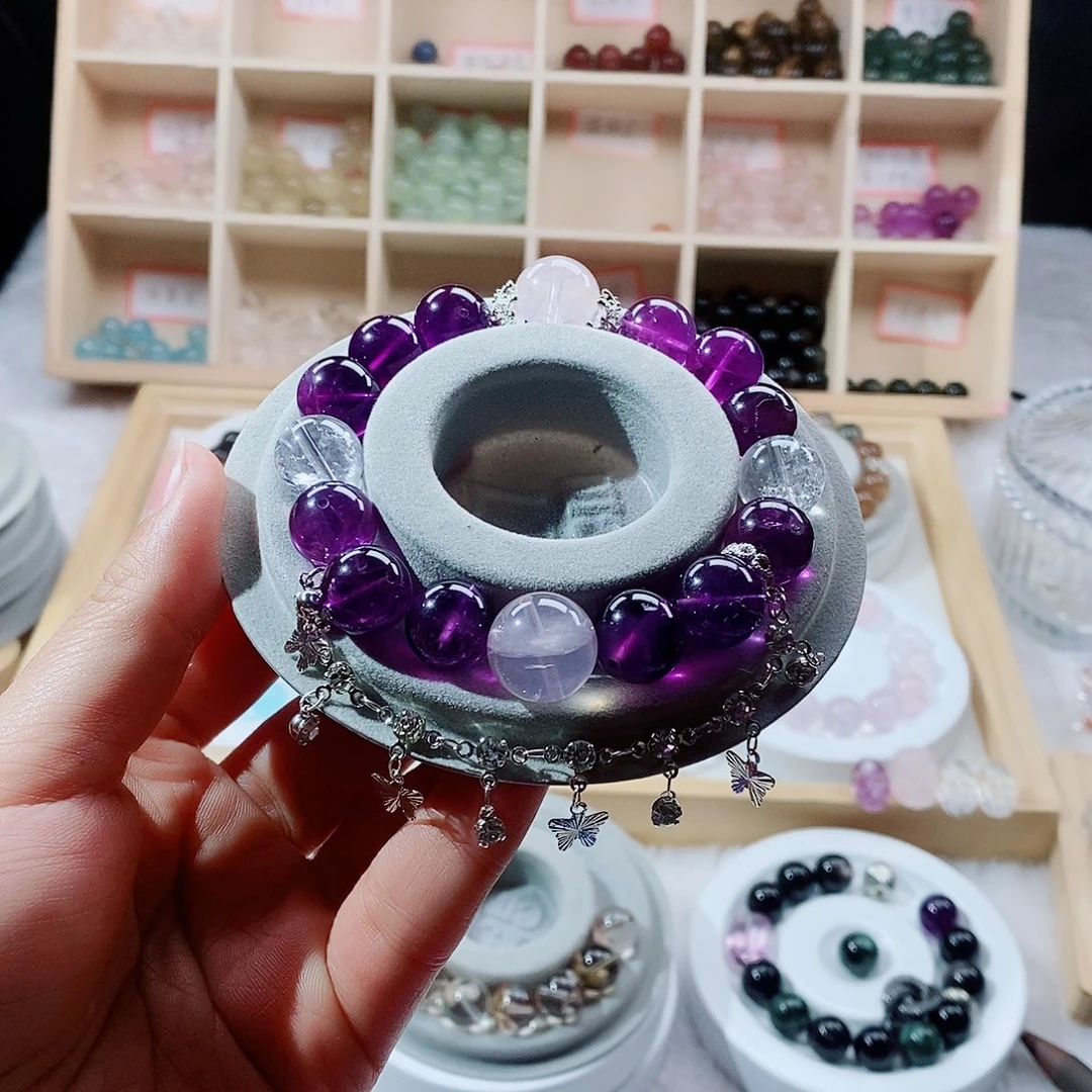水晶手串未镶嵌天然水晶