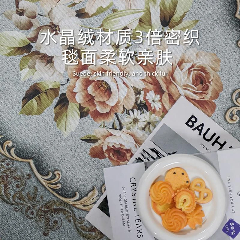 圈绒欧式入户门地垫高级感进门进户入户门口家用门外脚垫防滑地毯