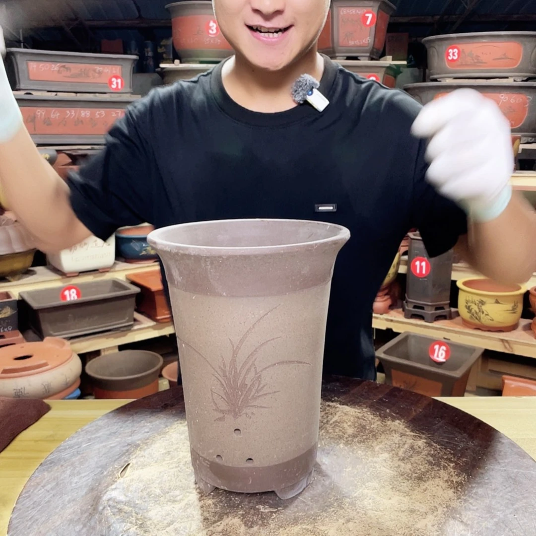 精品紫砂花盆工厂直销