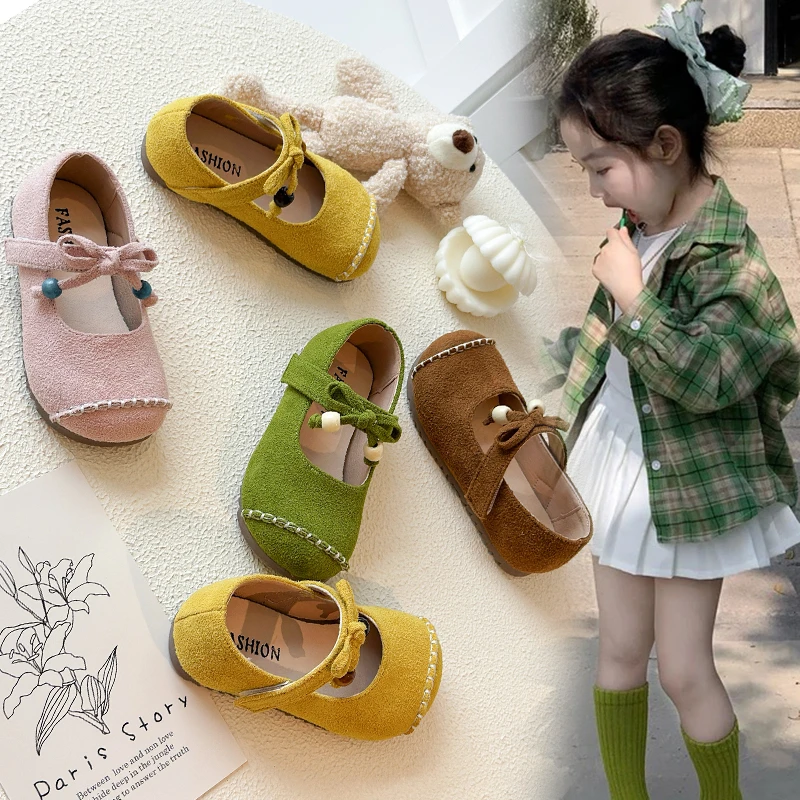 女童鞋子勃肯鞋2025新款秋季软底儿童时尚单鞋女孩小皮鞋宝宝洋气