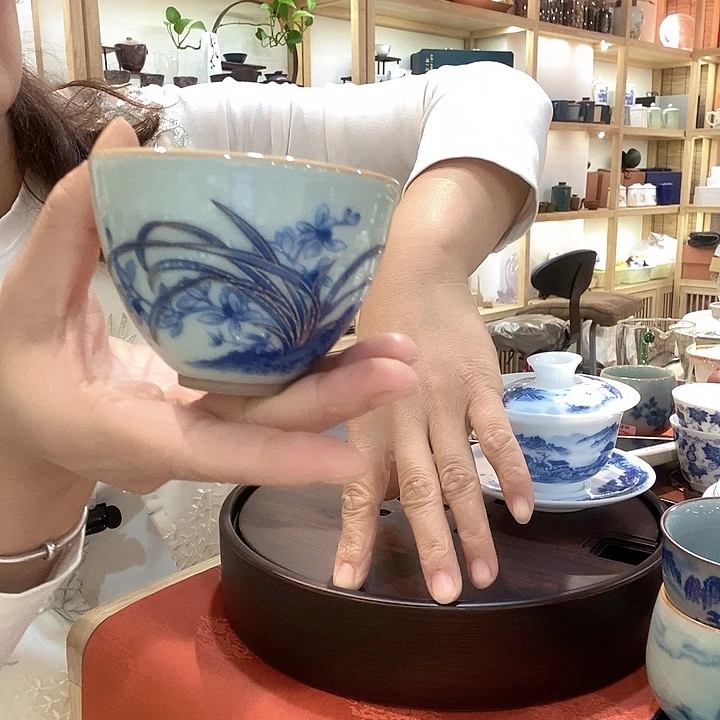 青瓷茶具主人杯茶杯