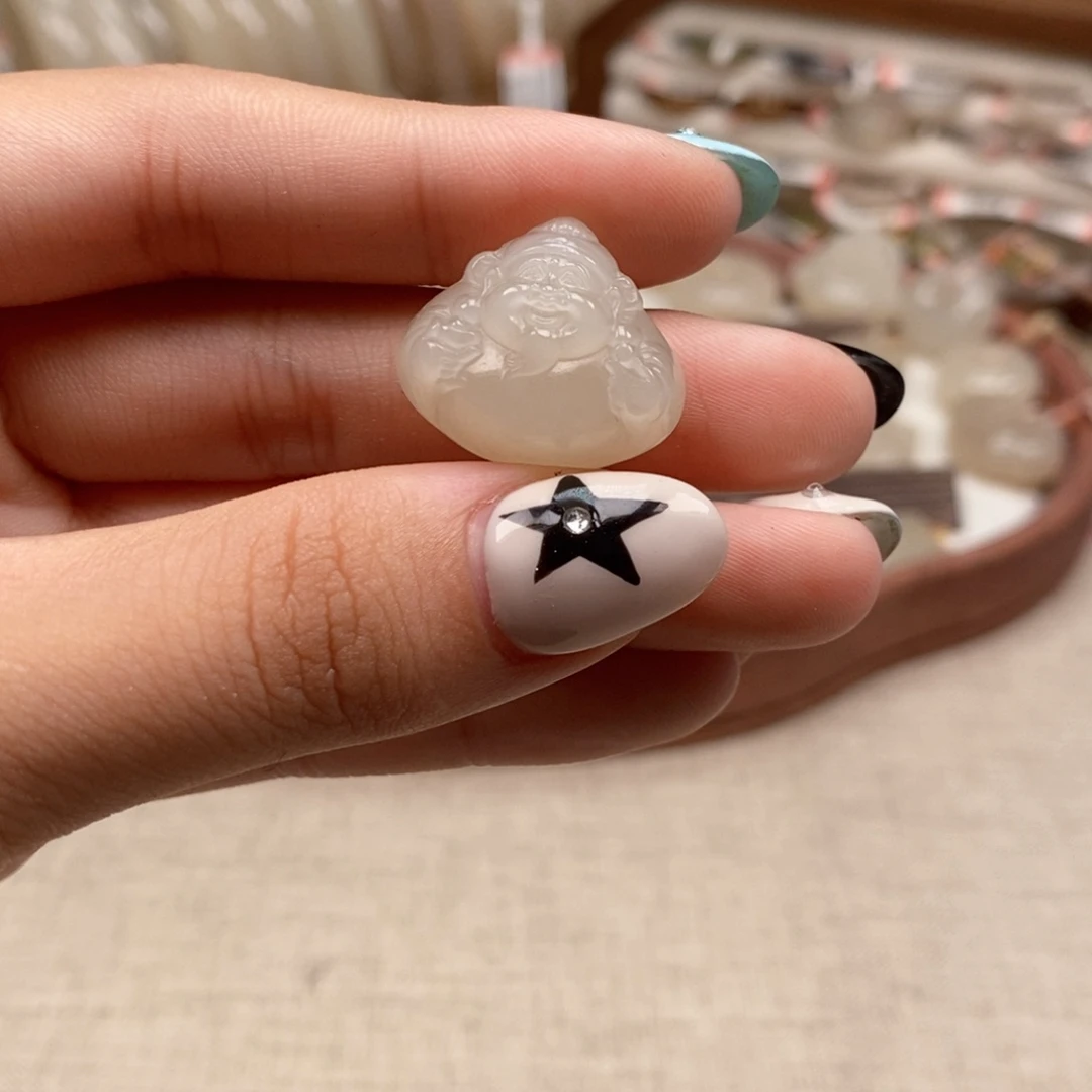 颈饰未镶嵌和田玉财神