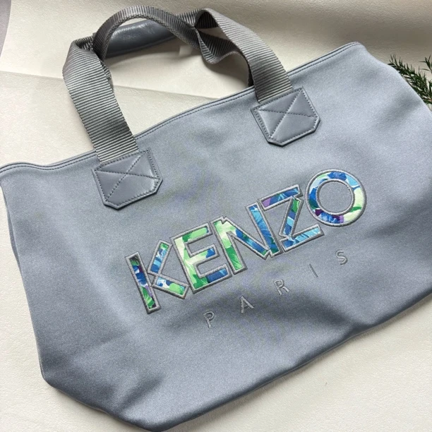 90新 KENZO/肯佐 【六六中古】孤品复古托特包te9386尺寸40*27*16