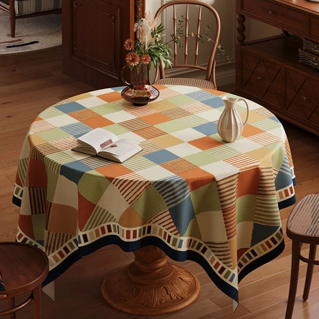 本知【圆桌桌布】180cm*180cm防水防油防烫免洗加厚桌布家用台布