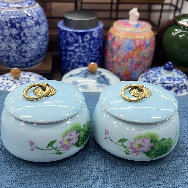 瓷片茶叶罐茶叶罐