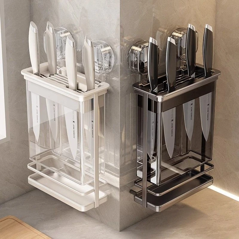 新疆西藏包邮吸盘铁艺刀架壁挂式厨房台面菜刀厨房台面吧台沥水垫