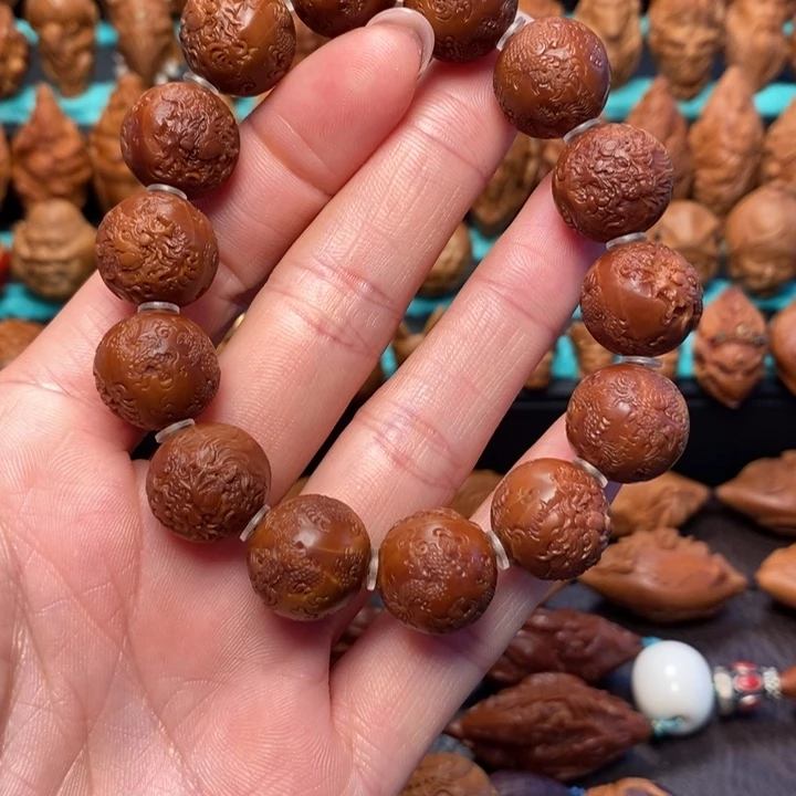 L***y橄榄核手串/手链正圆龙