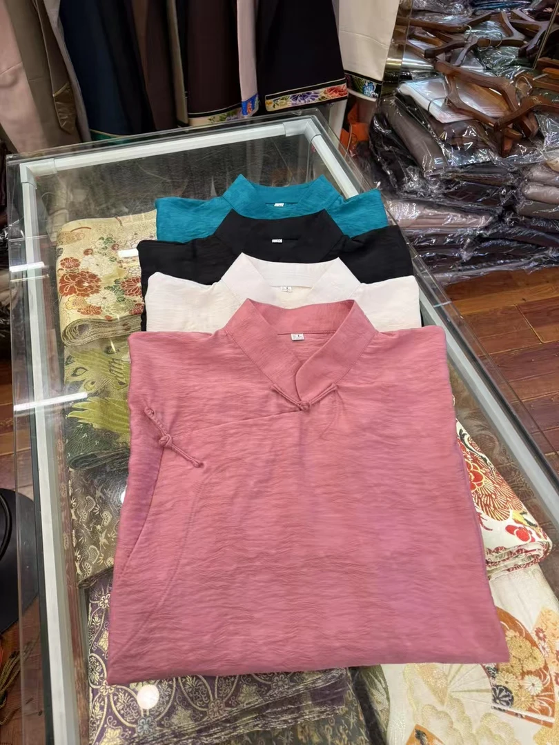 女士藏式衬衣纯色