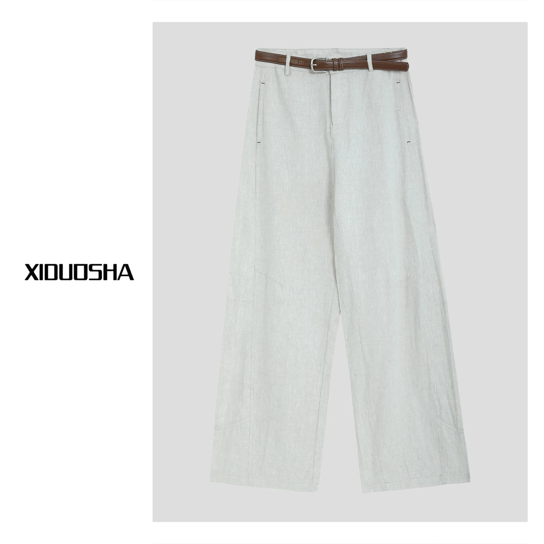 XIDUOSHA/喜朵莎美式复古直筒松休闲长裤XDS1428