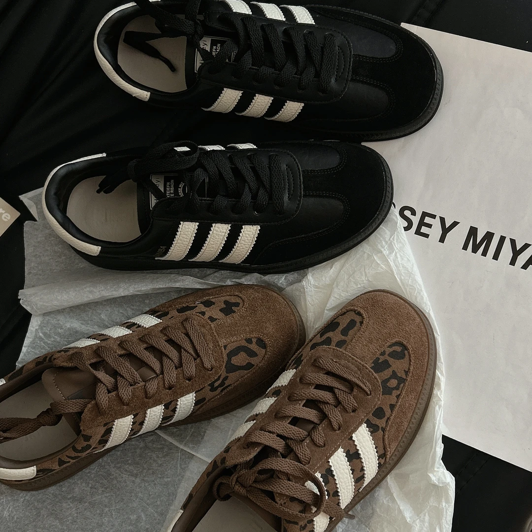 头层牛皮休闲风复古风韩时尚休闲鞋运动风圆头复古3cm百搭小众ins