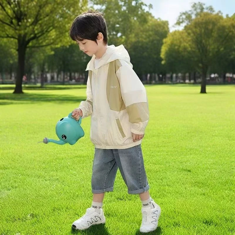 2025新款带帽防晒中大童帅气洋气大方儿童防晒衣