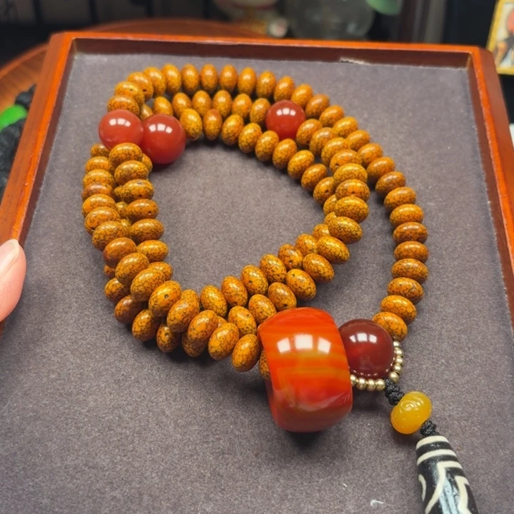 木***生菩提吊坠星月菩提子