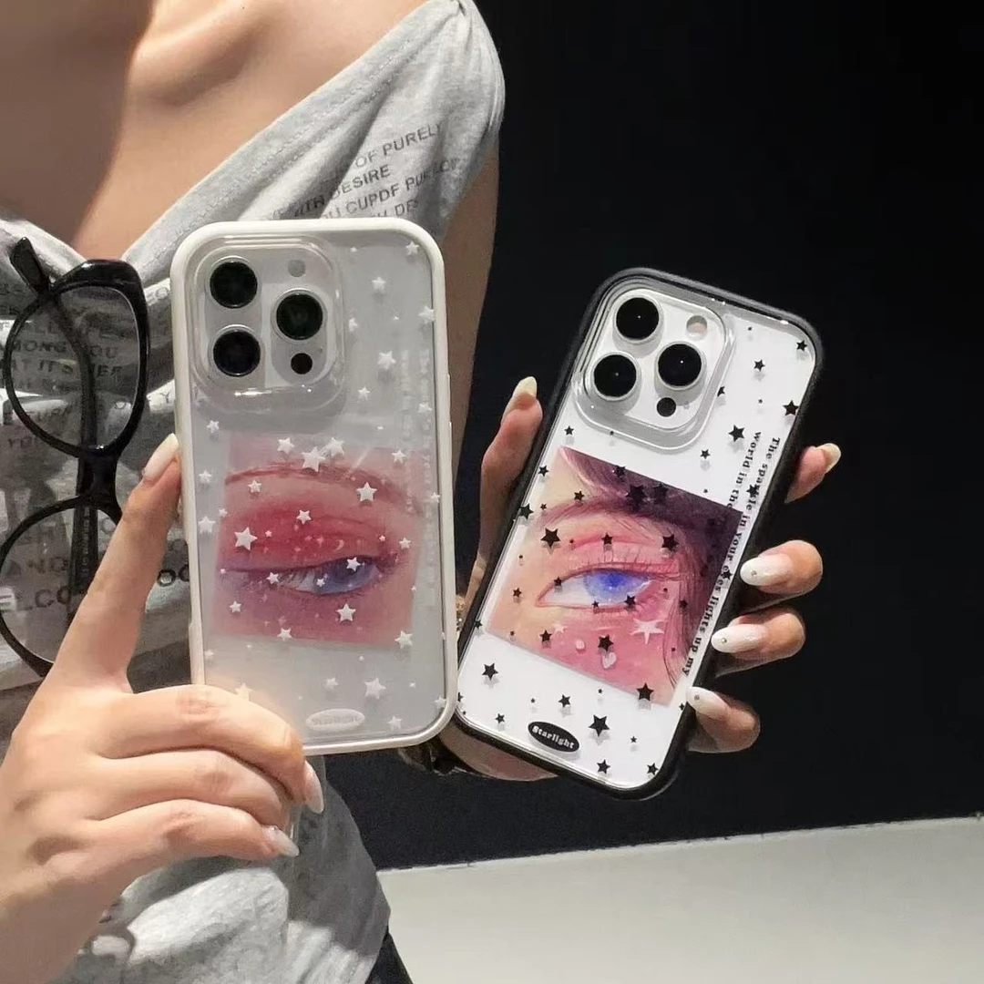 闪度侠星星眼睛适用iPhone16/15promax手机壳华为P70vivo小米oppo