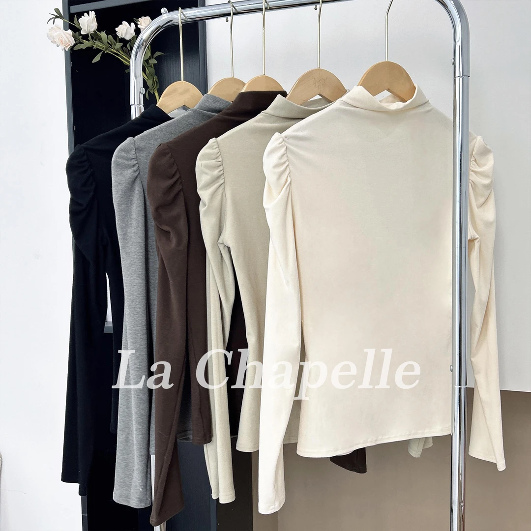 拉夏贝尔25现货秋季新款百搭时尚简约通勤长袖针织衫 10039 LSC