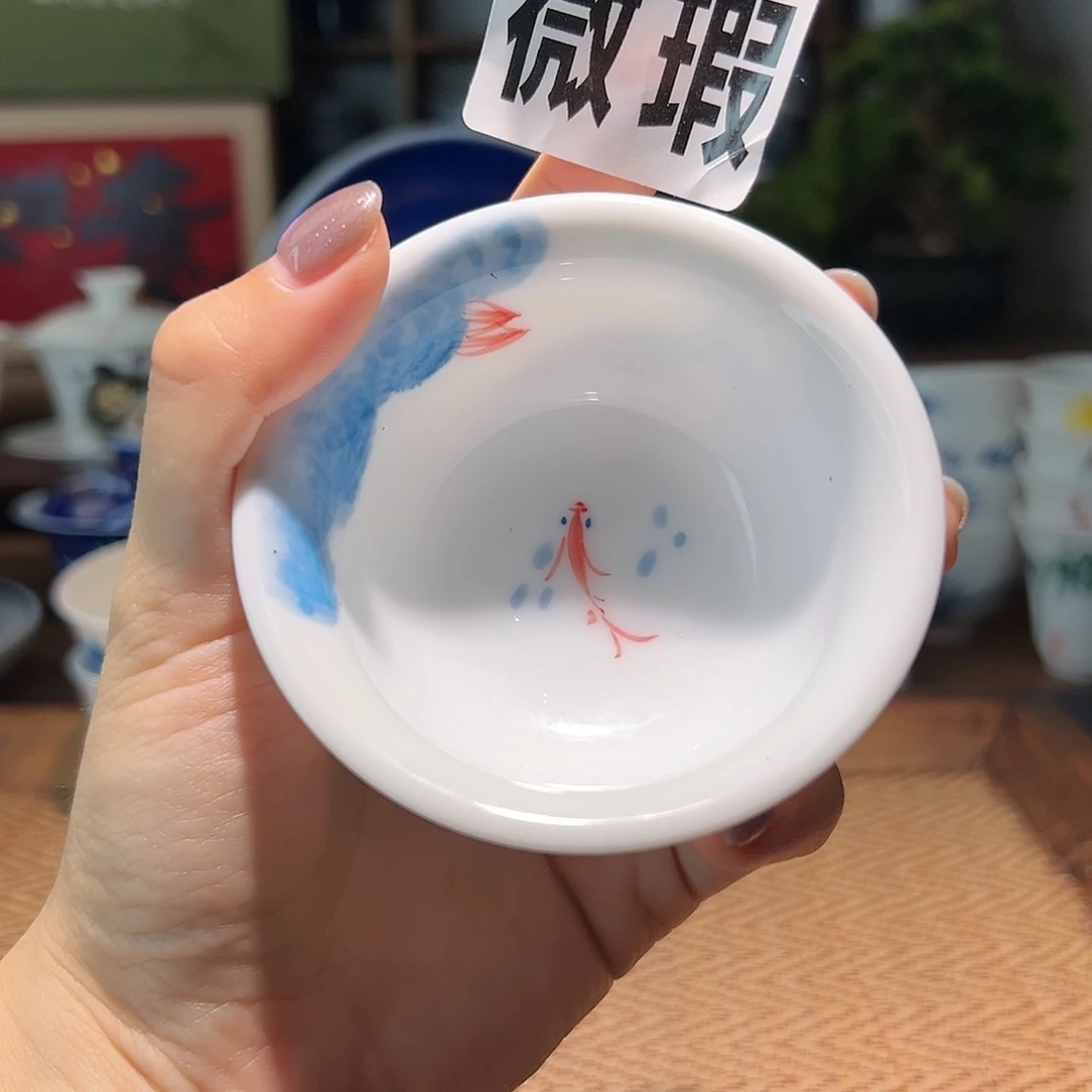 【闪购商品】微瑕 压手杯 手绘