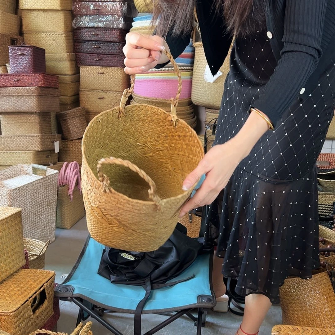 草编草编包/草编收纳盒微瑕疵