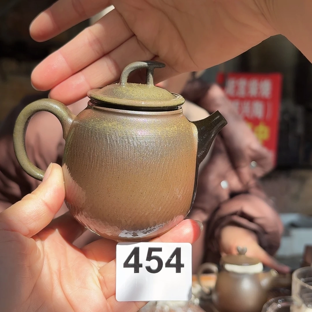 坭兴陶纯柴烧原矿泥料纯手工壶200毫升