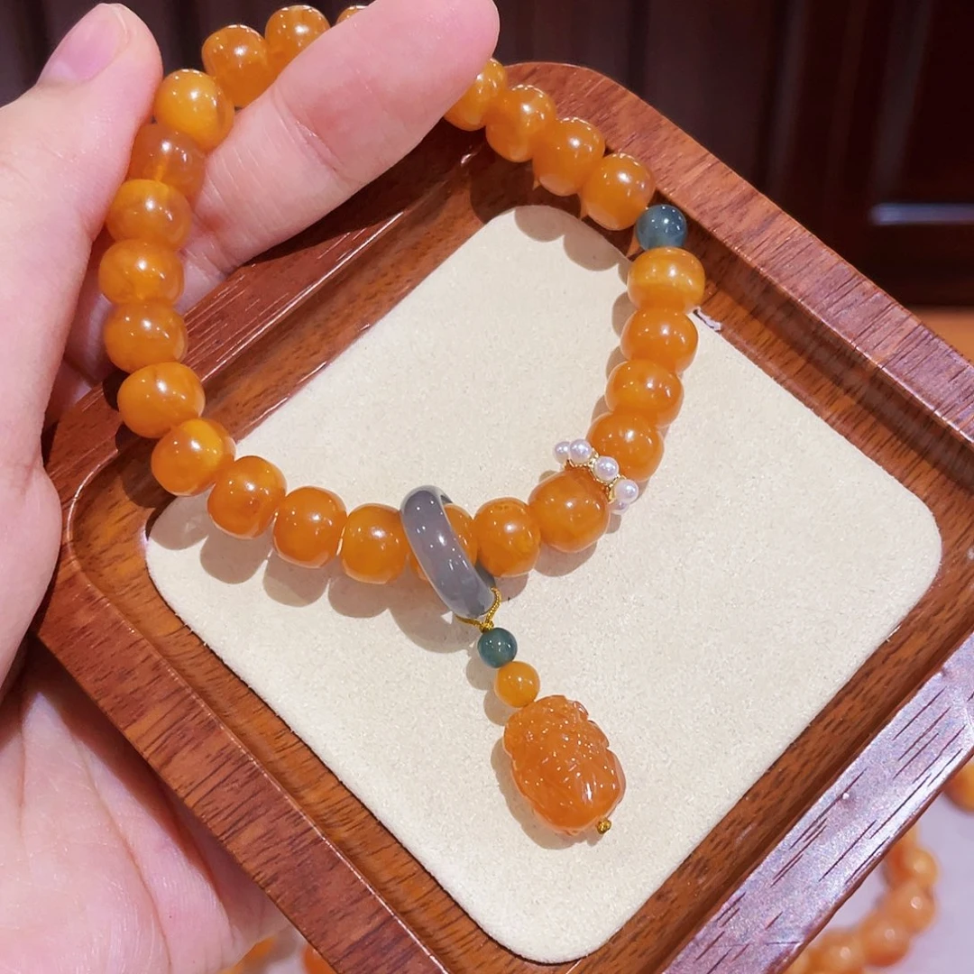 蜜蜡手链未镶嵌手串