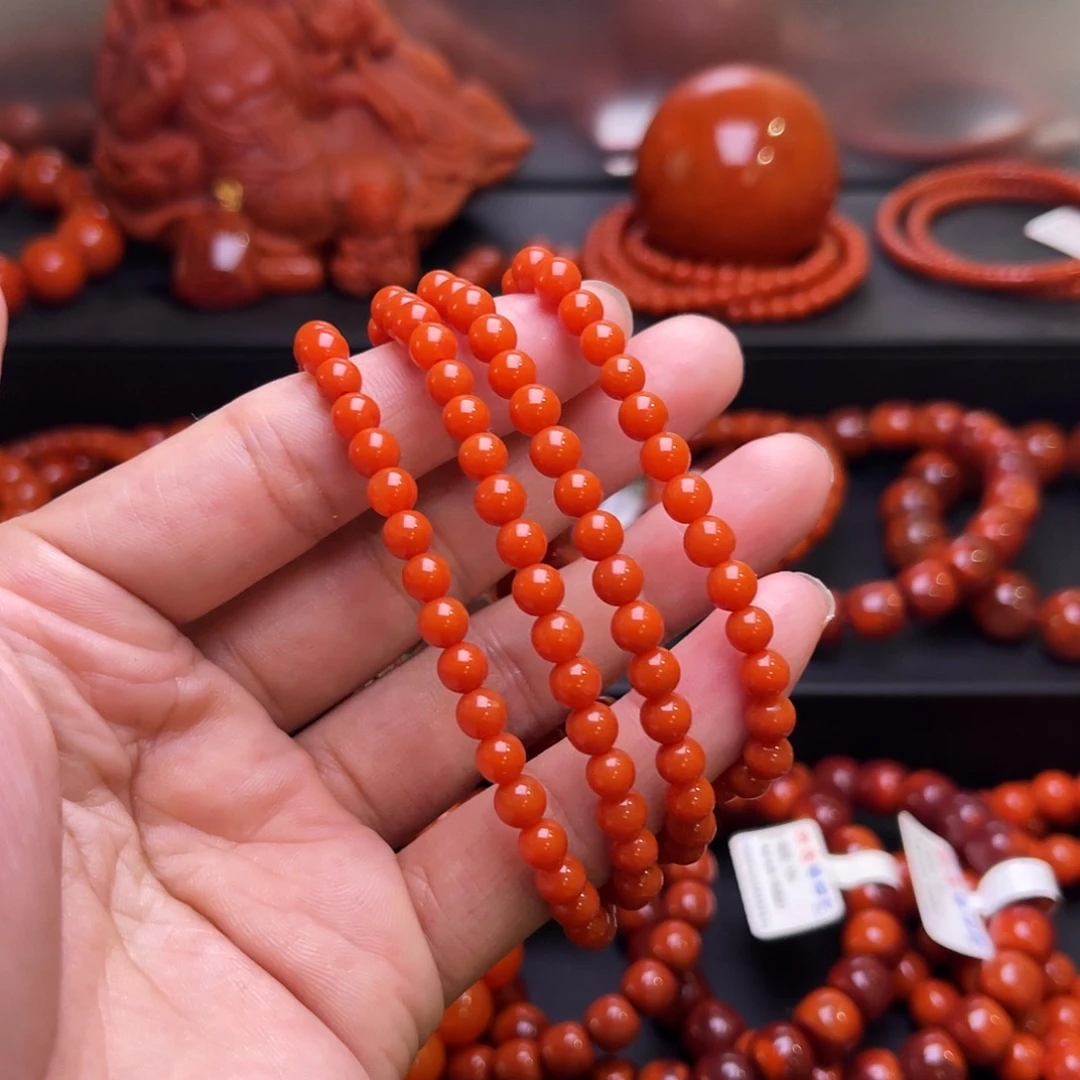 南红玛瑙未镶嵌手串南红