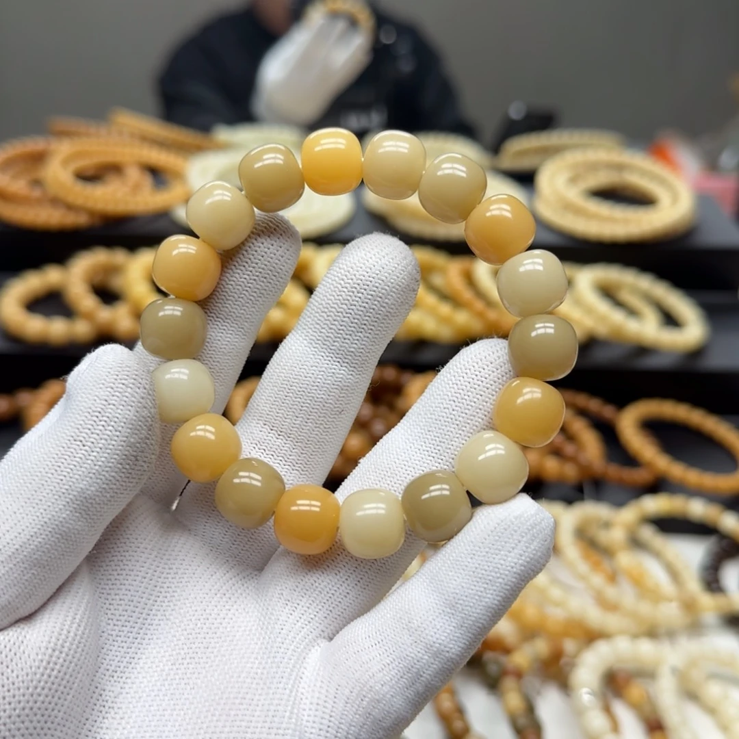 手串菩提根/象牙果12×13 5年 鬼工