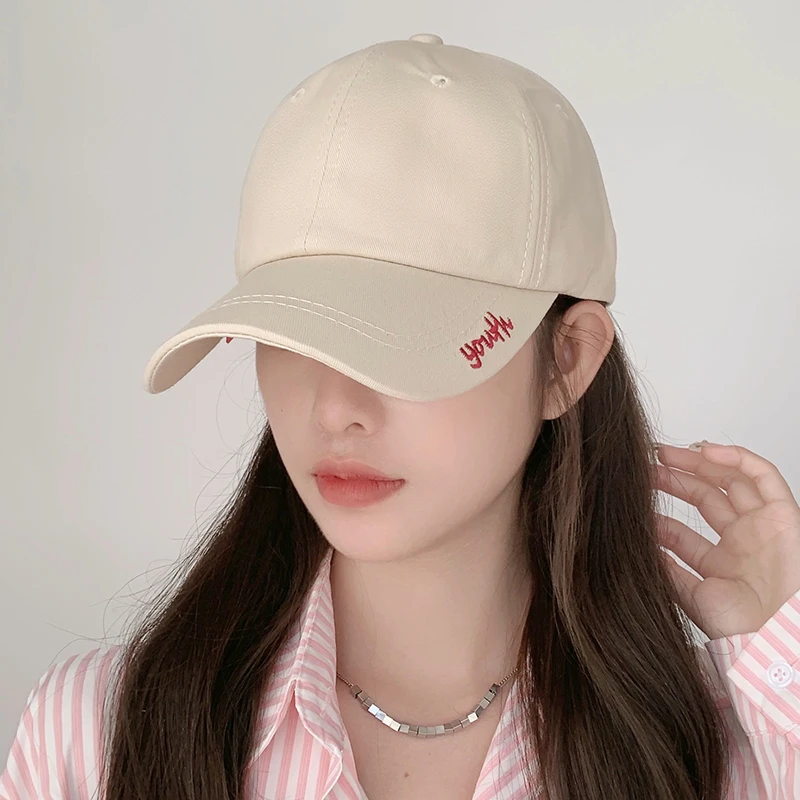 棒球帽子女2025新款显脸小大头围宽帽檐韩版鸭舌帽秋季遮阳帽