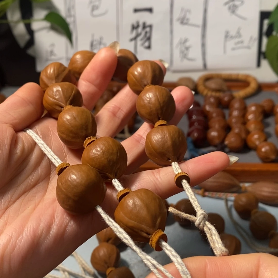 橄榄核手串3202精品老树王铁核10+1颗+鬼脸