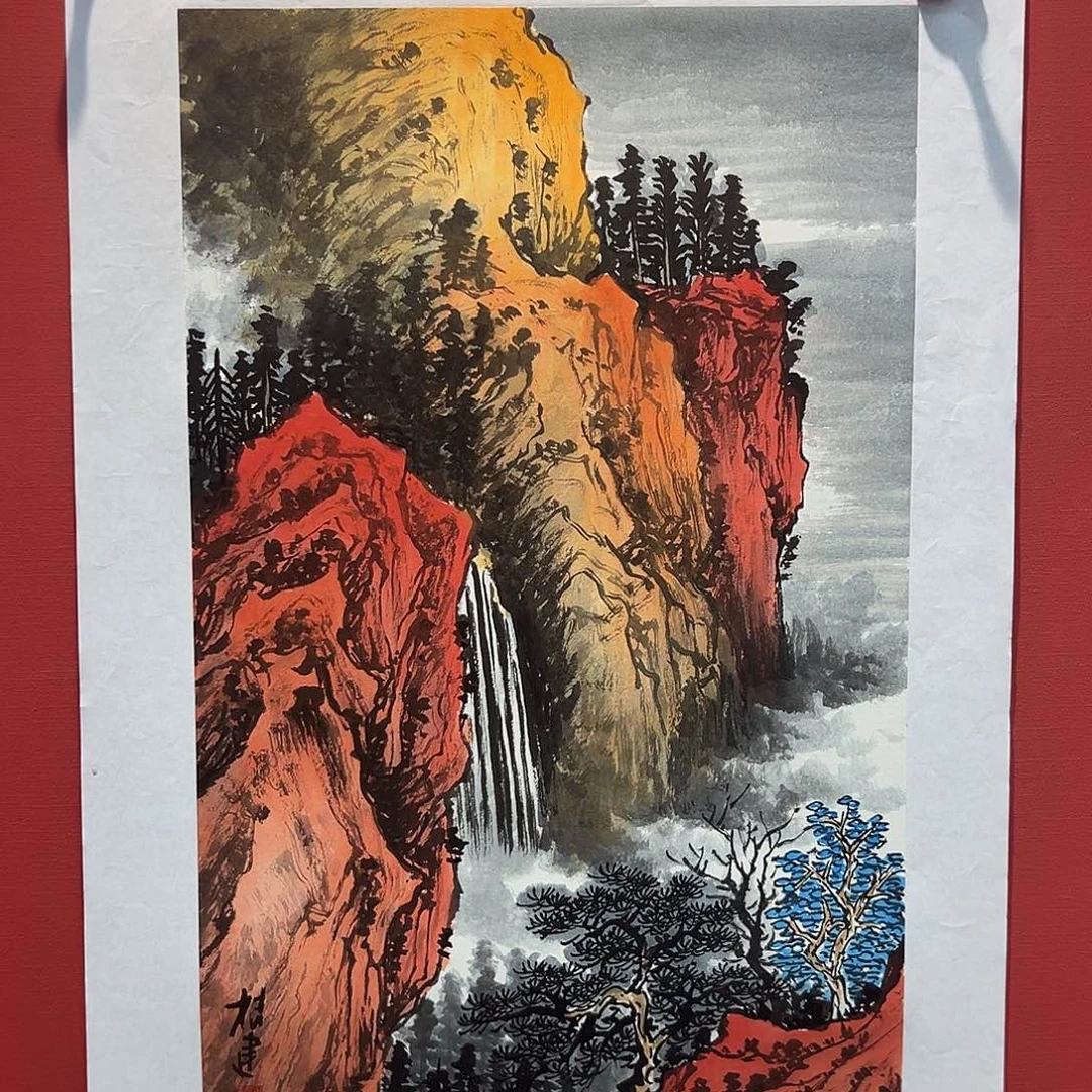 国画曹根建国画作品