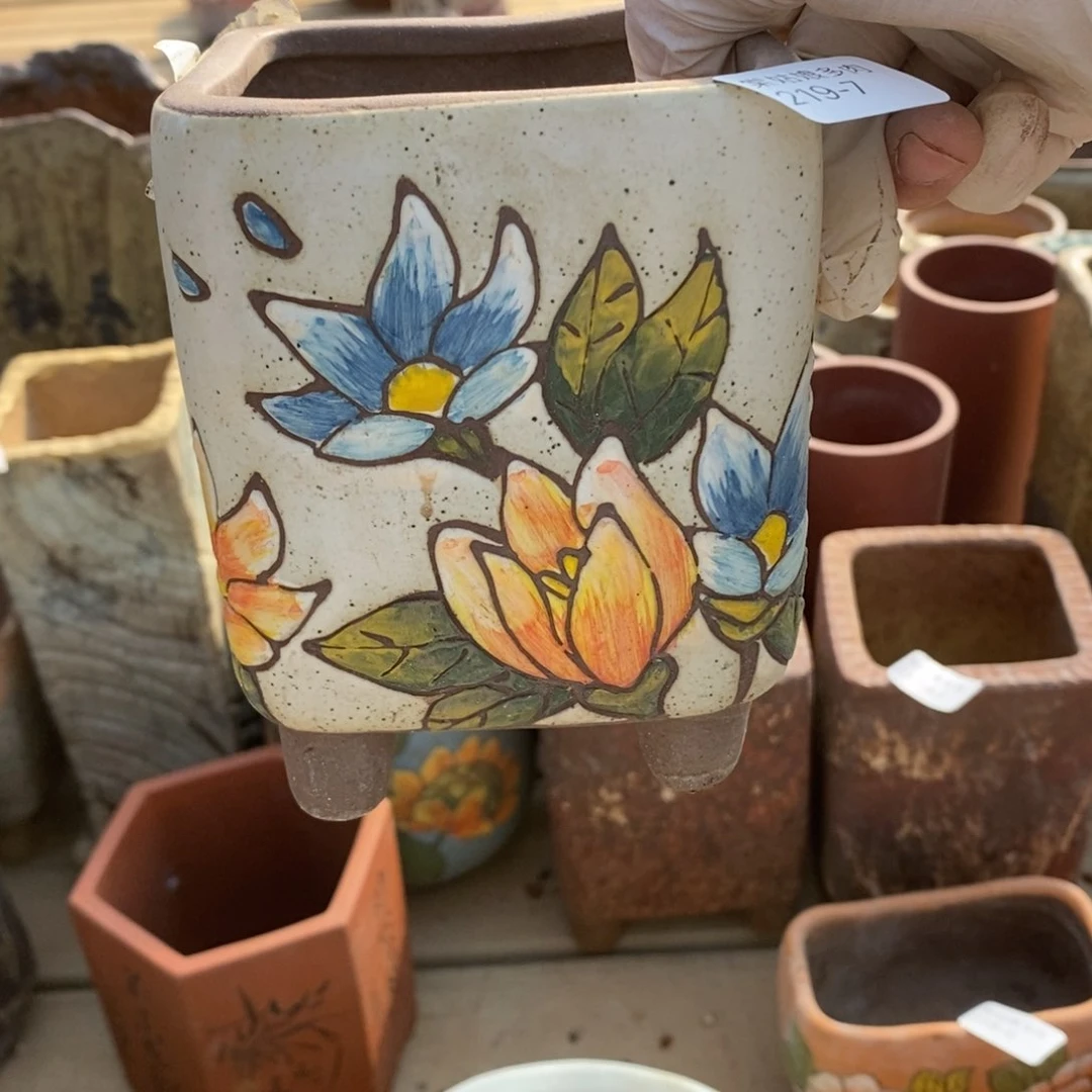 红陶两***间7号多肉盆一个呀