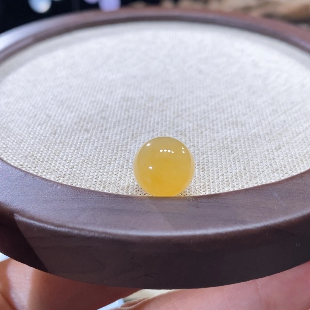 翡翠未镶嵌颈饰翡翠鲜橙黄圆珠11+mm