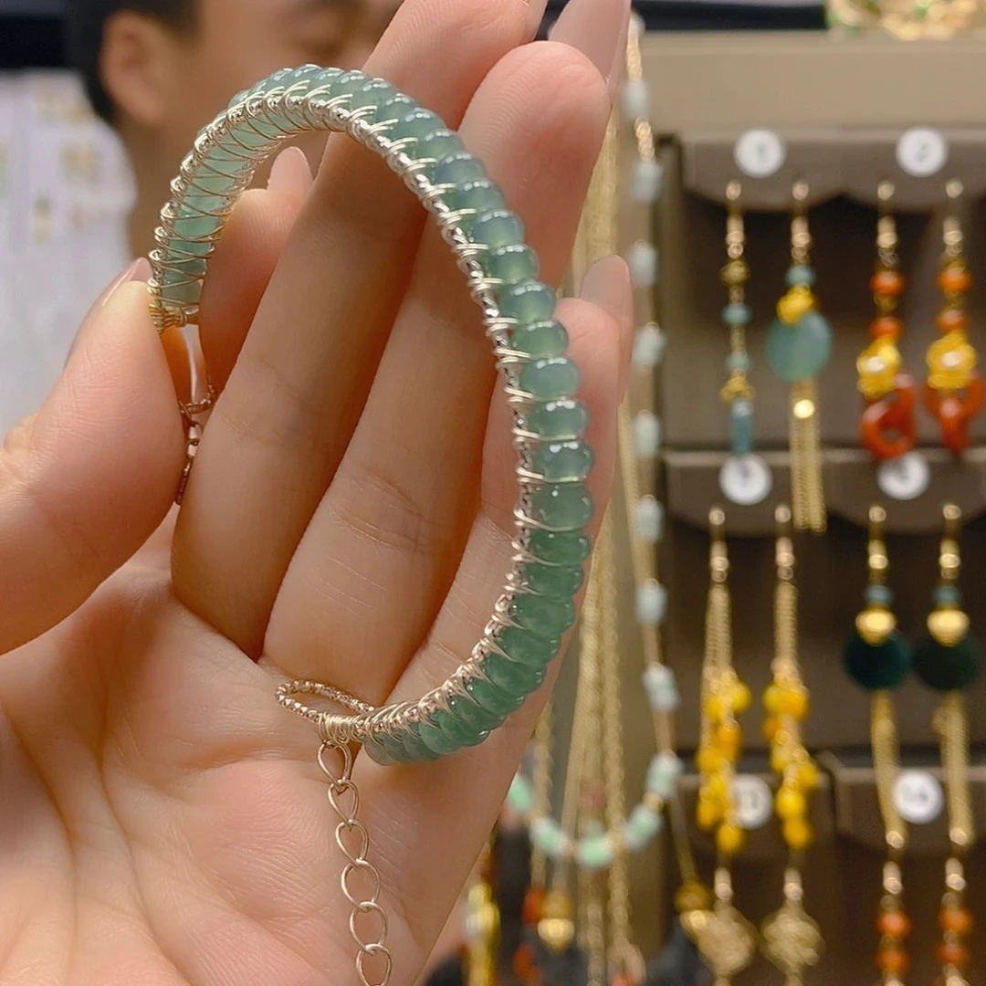 翡翠合金耳饰翡翠