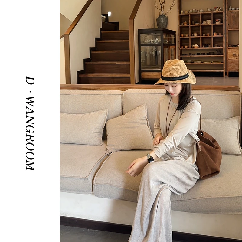 丁小晗【轻盈T】“莱赛尔+醋纤+绵羊毛丨软糯垂感显高级”纯色T W9960