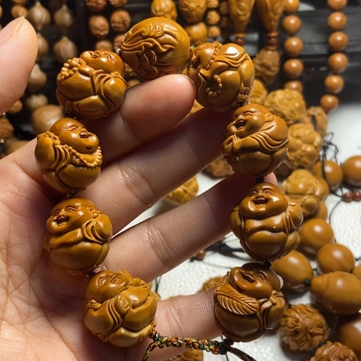 【闪购商品】橄榄核手串/手链定*八大弥勒2.1左右
