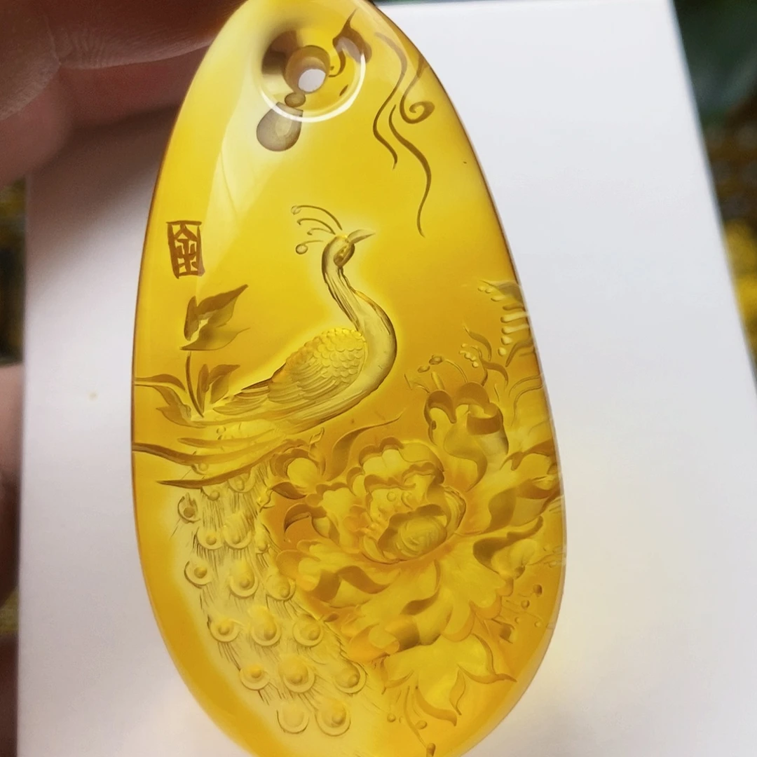 【闪购商品】金珀吊坠(不含链)未镶嵌