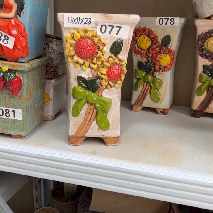 紫砂花盆粗陶材质多肉花盆