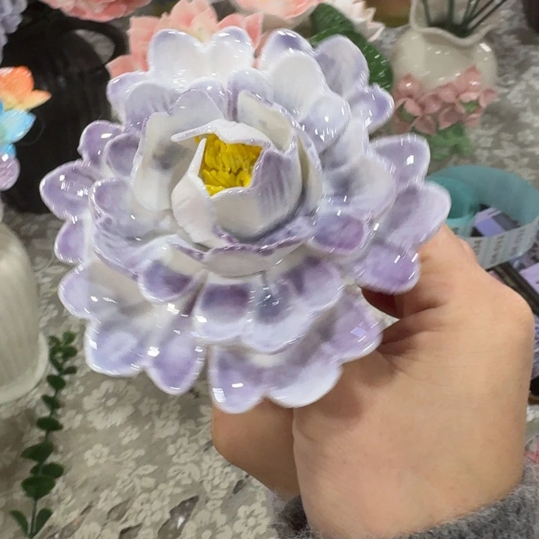 陶瓷花拍满20元发货，爱退款拉黑