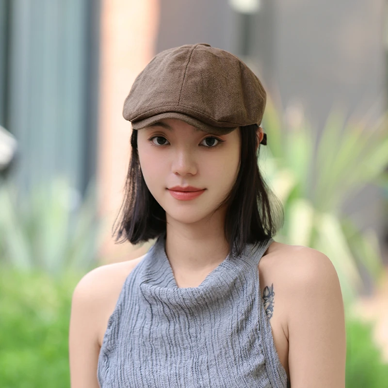 MUSTKOO/玛诗杜复古英伦贝雷帽百搭显脸小春秋休闲MH-6486