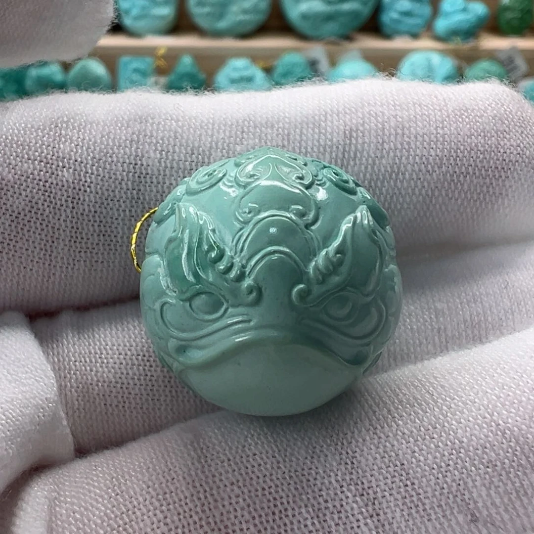 未镶嵌绿松石胖头鱼20.3mm