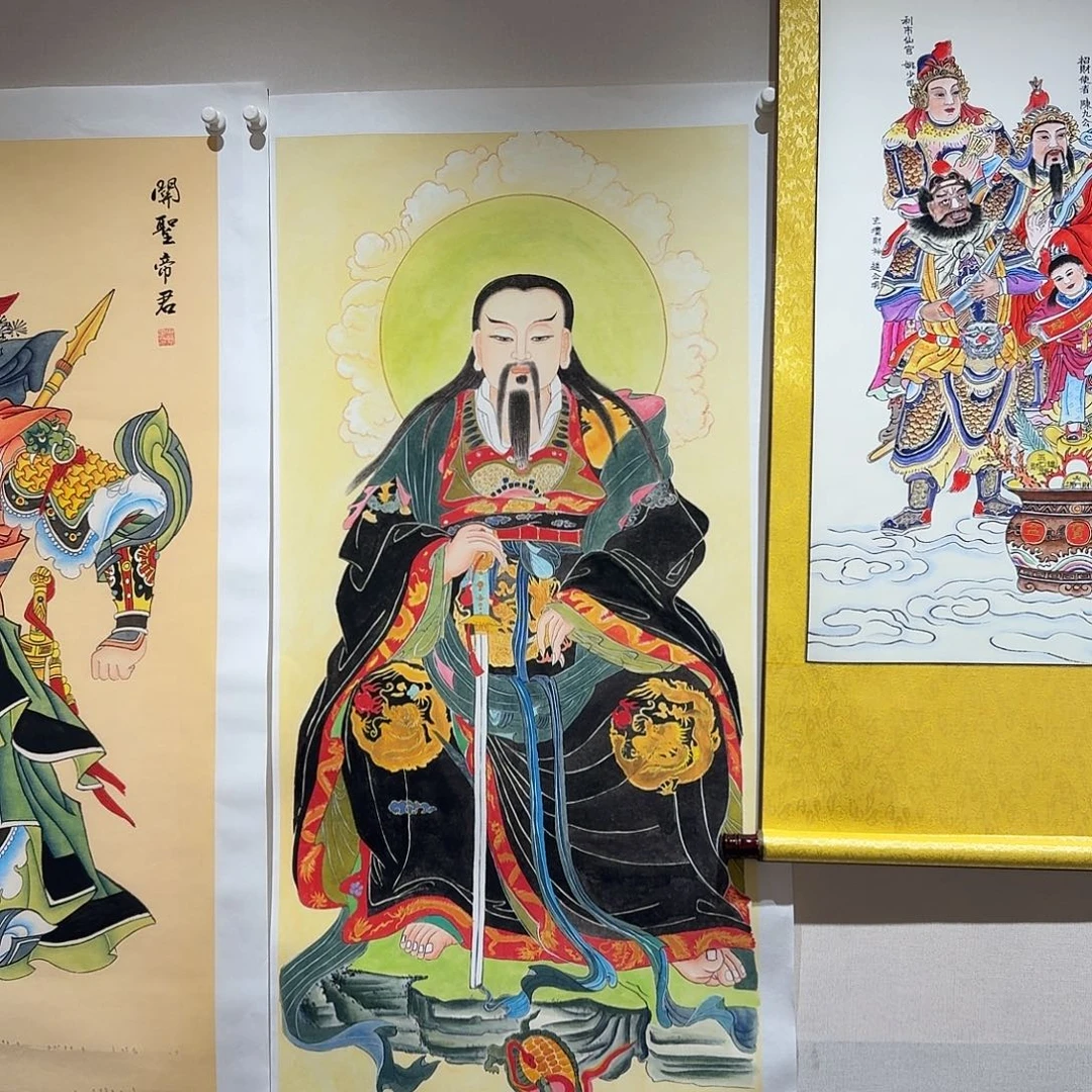 C***7国画真武大帝一副作品