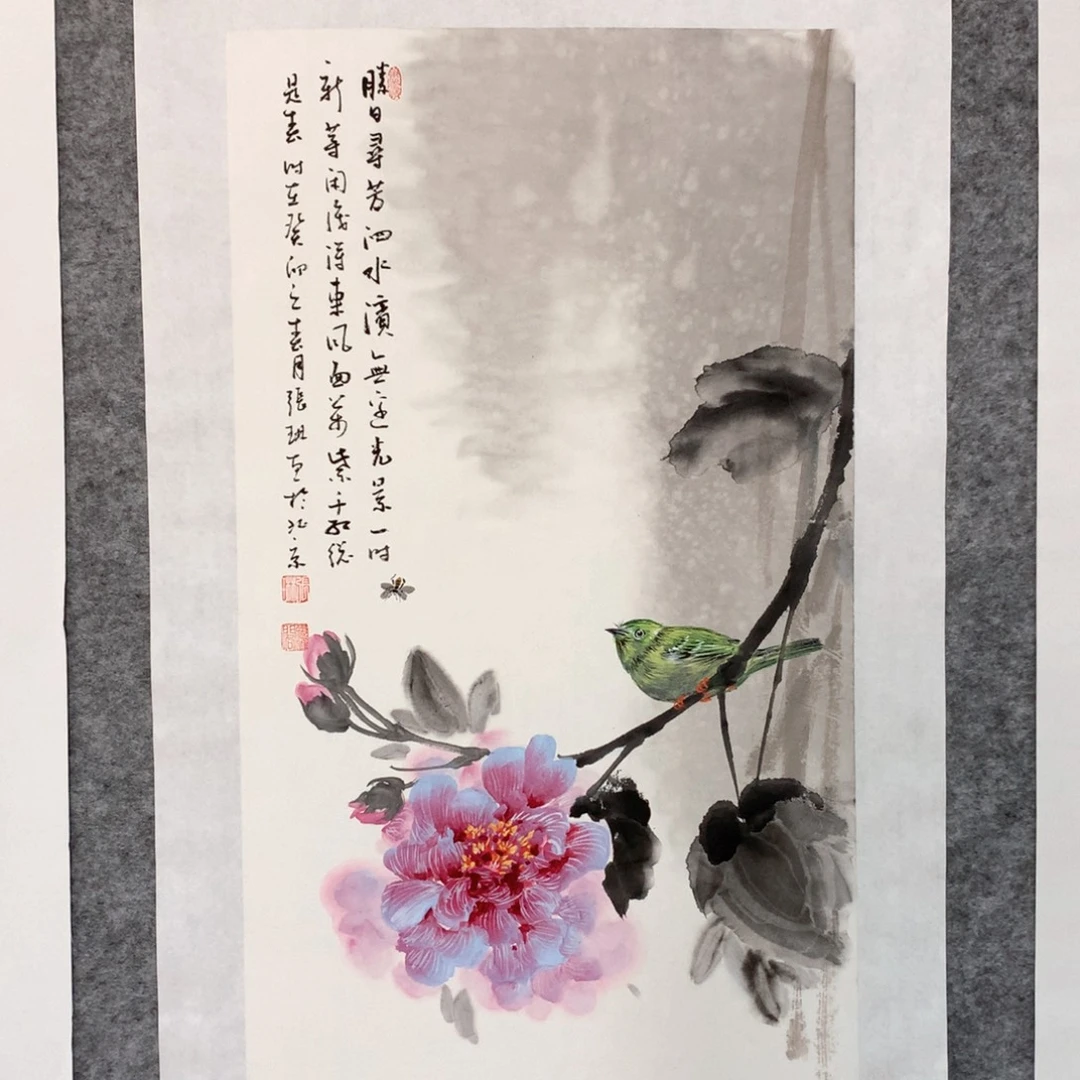 国画花鸟作品写意