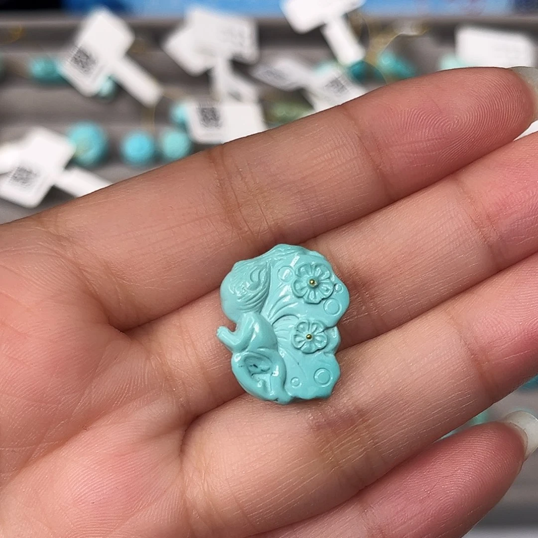 绿松石未镶嵌配饰