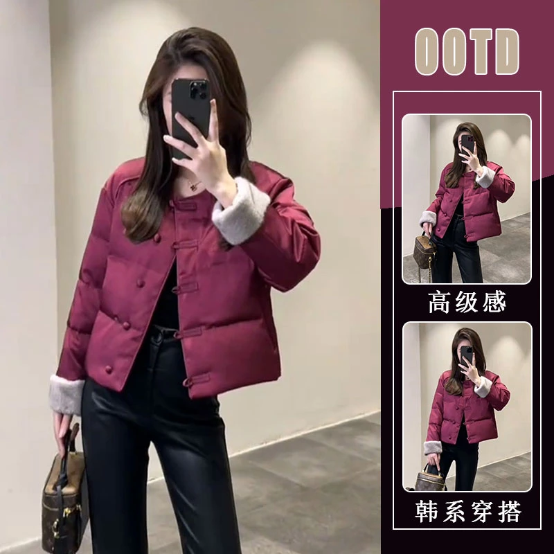 新中式唐装女装中国风年轻款棉服外套冬季2025新款独特超好看棉袄