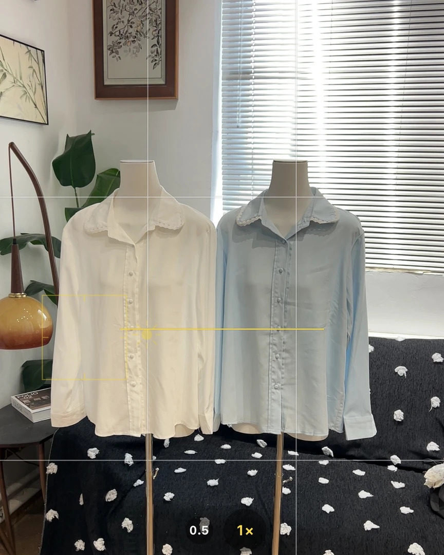 新疆包邮【30099】蕾丝polo领衬衫-衣长63
