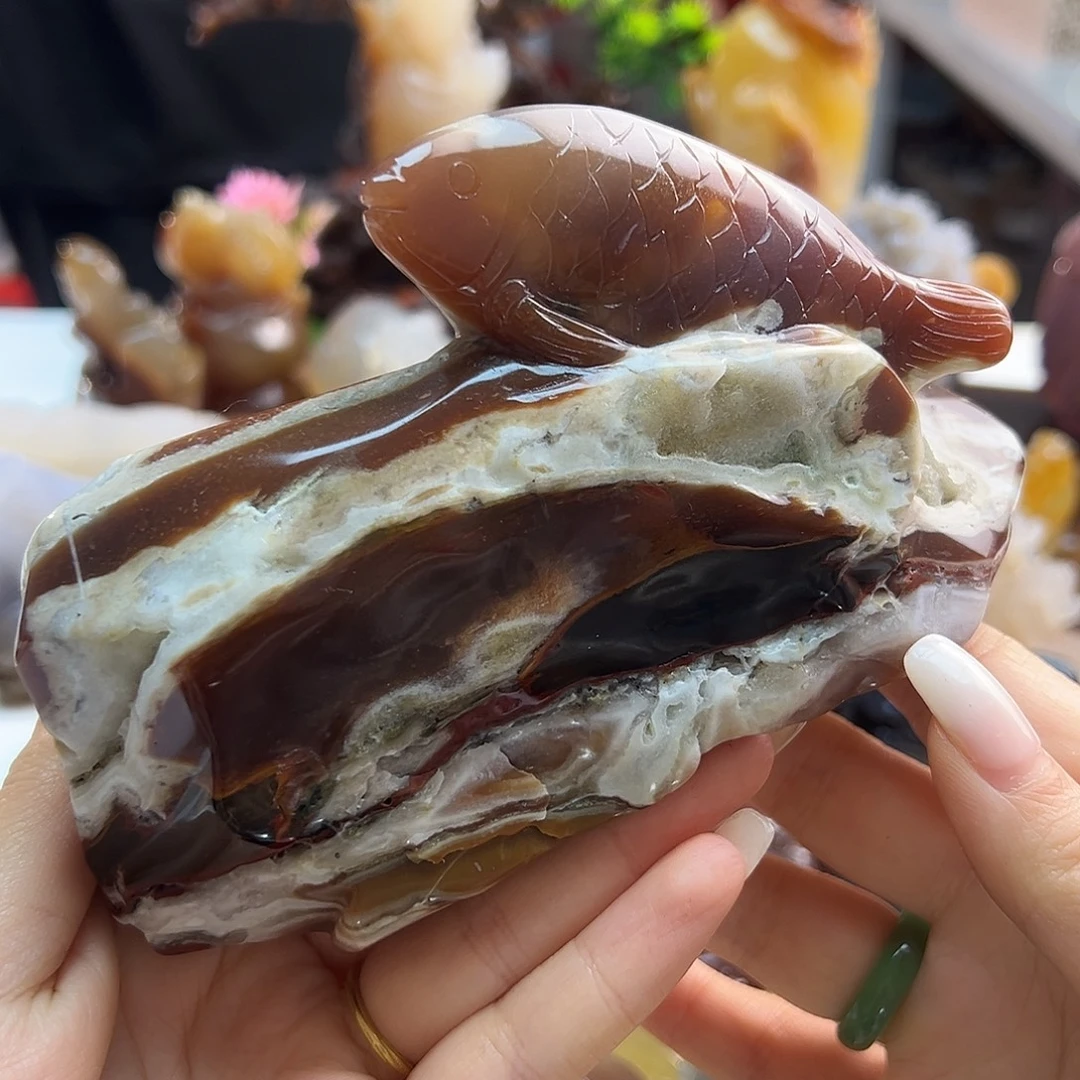 玛瑙/玉髓未镶嵌吊坠(不含链)