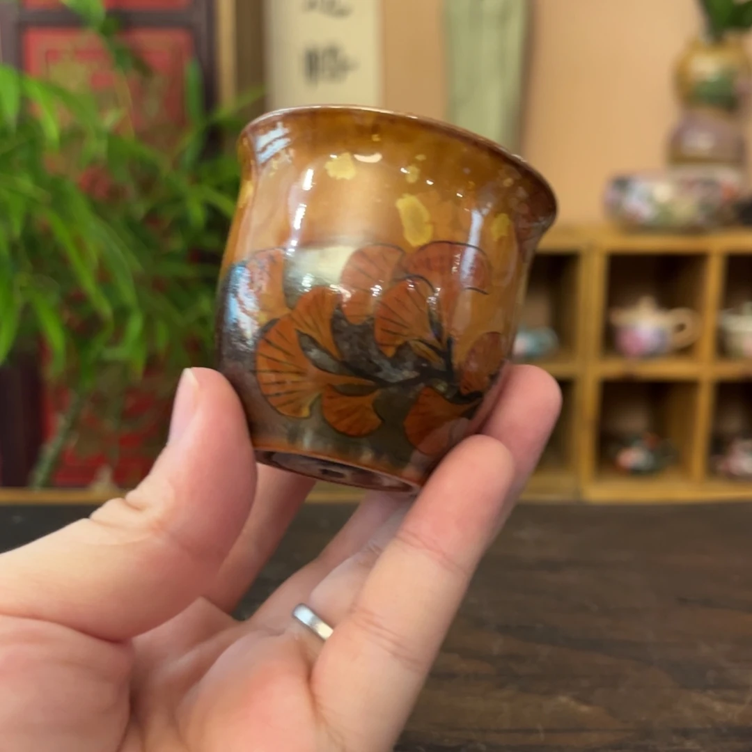柴烧手工手绘陶瓷