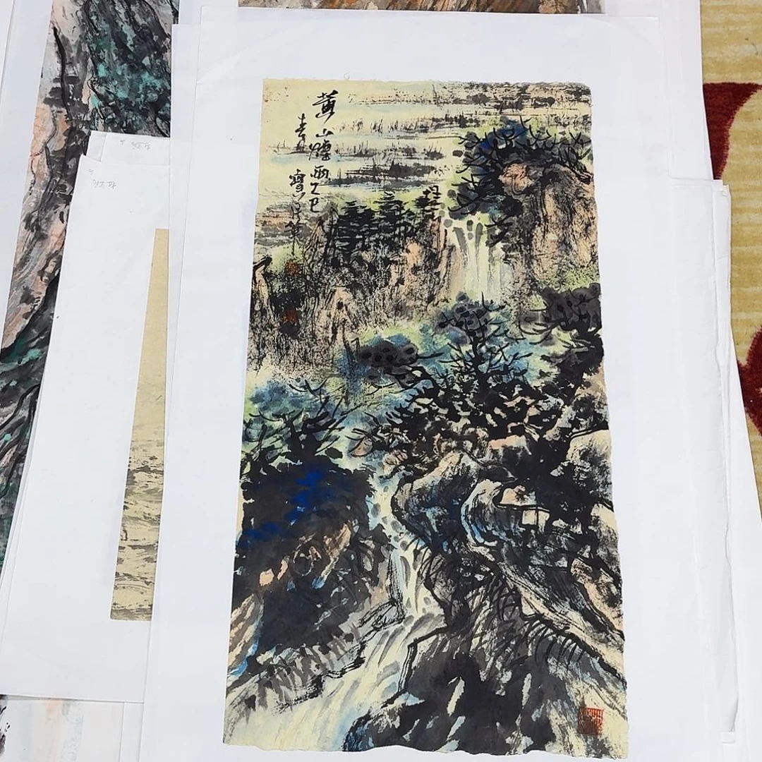 国画四尺四开手绘作品