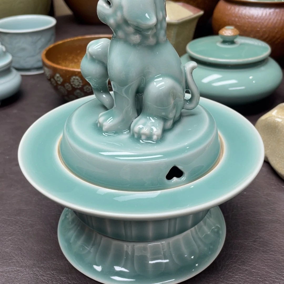 杰**木福利青瓷茶具杯子微瑕